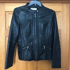 Michael Kors black leather jacket